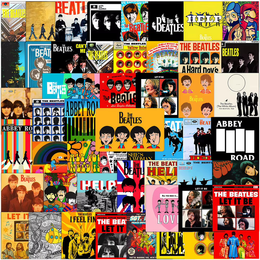 135 Stück The Beatles Rock Mini-Aufkleber in Multicolour für DIY-Dekorationen von RecordingYourLife Store - Bild 1