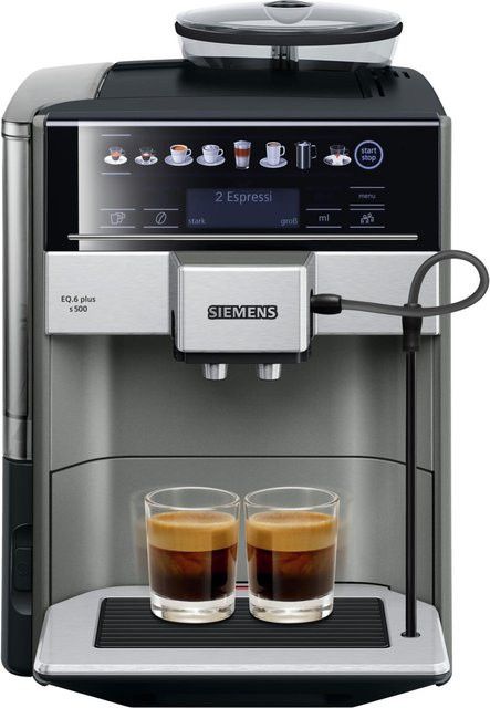 Siemens EQ6 plus s500 Kaffee-Vollautomat TE655503DE in Morning Haze mit Keramik-Mahlwerk und 1,7 l Wassertank - Bild 1