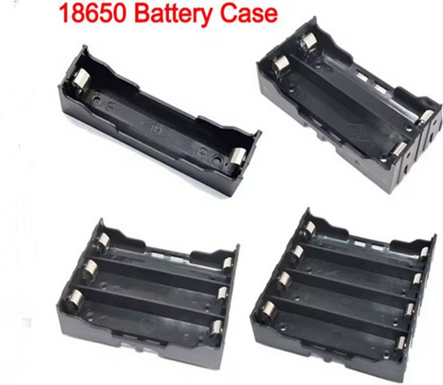 AOKIN DIY ABS 18650 Power Bank Gehäuse in Schwarz für 1 bis 4 Batterien - Bild 1