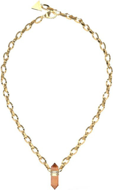 Guess Halskette Edelstahl, Gold, Kristall, Damen - Bild 1
