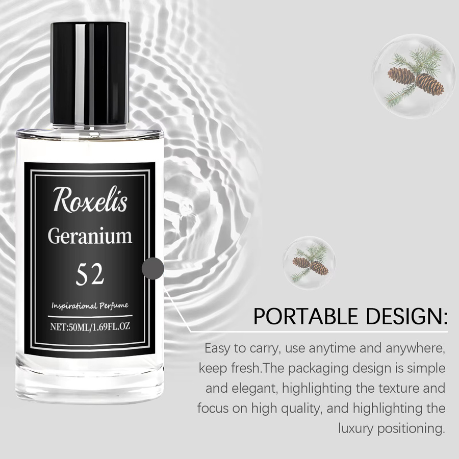 ROXELIS Geranium Duft, 50 ml, Herren, Blumig - Bild 5