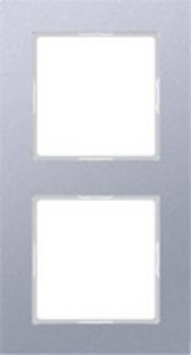 Jung 2fach Rahmen Aluminium Silber AC582AL für den Einbau - Bild 1