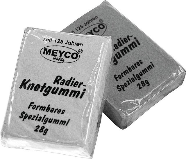 Meyco Radier-Knetgummi für Professionals, 2er-Set, Grau - Bild 1