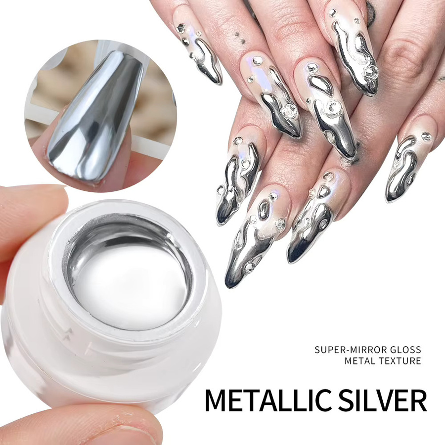 MAFANAILS Nagellack, Silber Metallic, 5 ml - Bild 2