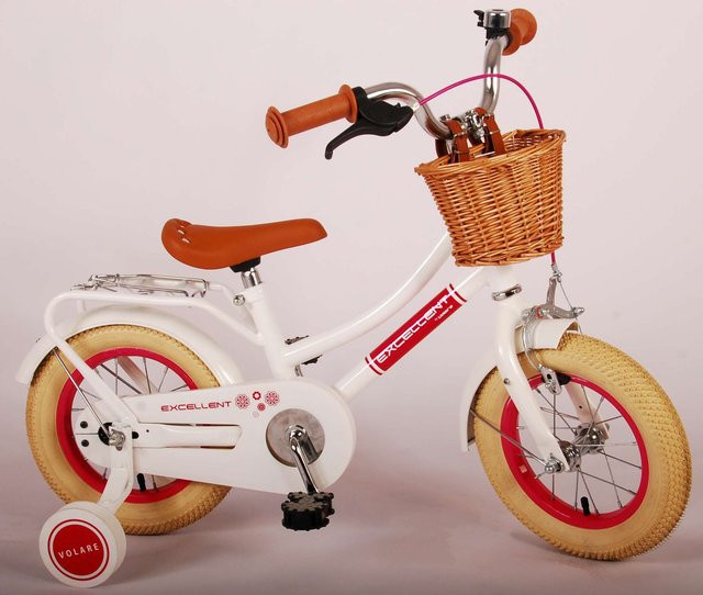 TPFSports Excellent Kinderfahrrad, Mädchen, 12 Zoll, Weiß, Rücktritt + Handbremse - Bild 1