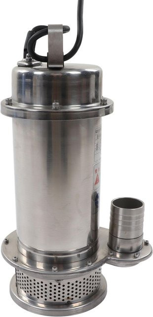 Koogeelife Tauchpumpe aus Edelstahl in Silber, elektrische Meerwasserpumpe und Hauswasserwerk mit 750W und 220V - Bild 1