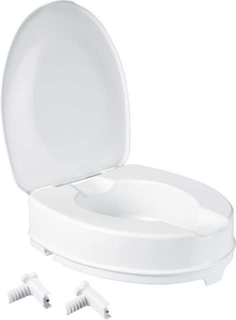 Toilettensitzerhöhung von REHAFORUM MEDICAL in Weiß, B/T/H: 41,0 x 37,0 x 10,0 cm - Bild 1