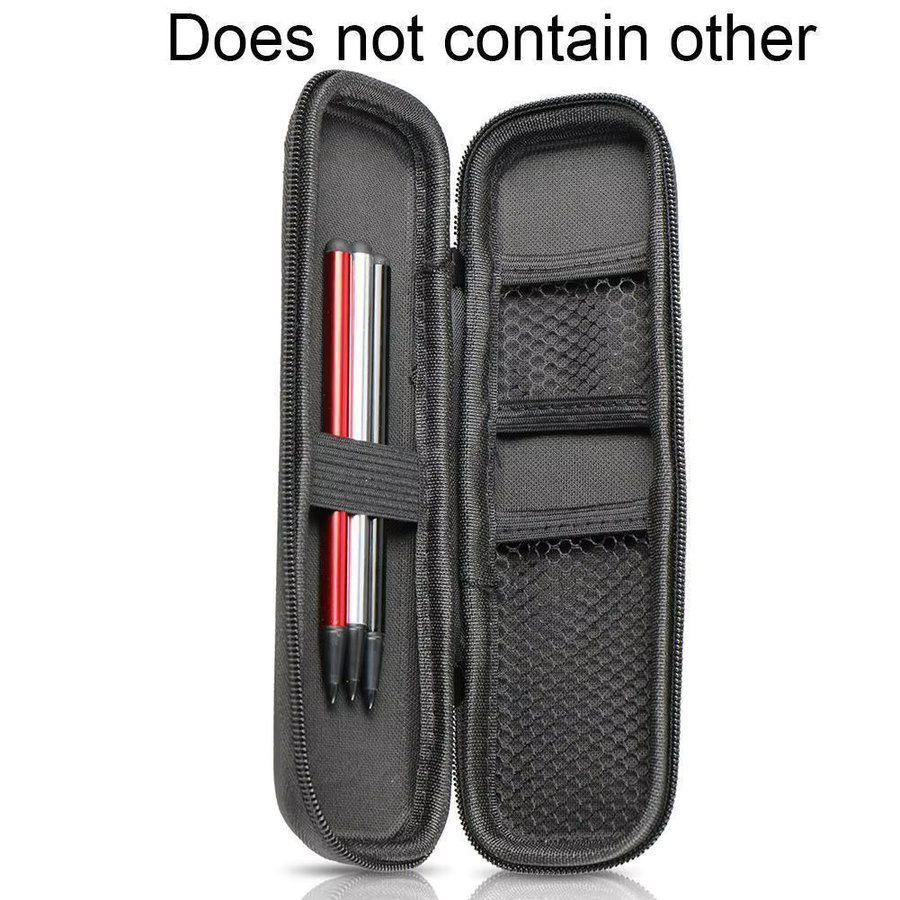 Wasserdichte EVA Stylus-Stift-Tasche und Elektronik-Organizer in Schwarz für Apple Pencil 1 und 2 sowie Samsung S Pen und Zubehör - Bild 3