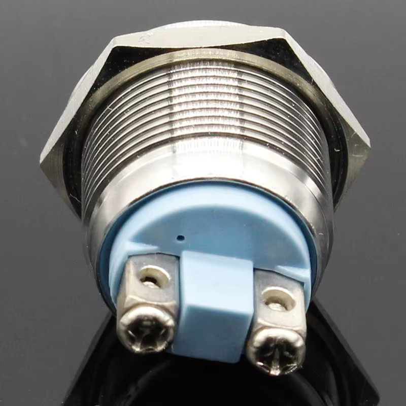 ELECAPITAL Wasserdichte LED Signallampe aus Metall mit 19mm Anschluss für 3V 6V 12V 24V 220V in Rot, Gelb, Blau oder Weiß - Bild 3