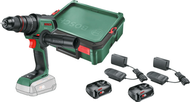 Bosch AdvancedImpact 18V-80 SystemBox S Starterset mit 2x 2,5-Ah Akkus in Grün - Bild 1