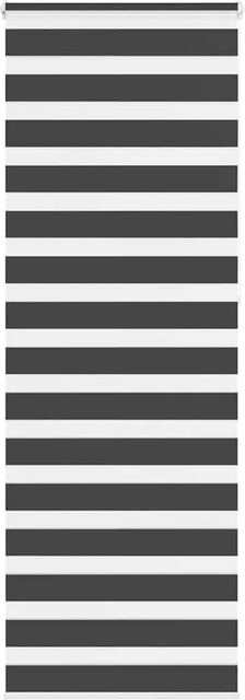 vidaXL Doppelrollo Day & Night Schwarz aus Polyester B: 80 cm, H: 230 cm - Bild 1