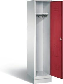 C+P Garderobenschrank Classic in Rubinrot und Lichtgrau, H x B x T: 180 x 42 x 50 cm - Bild 1