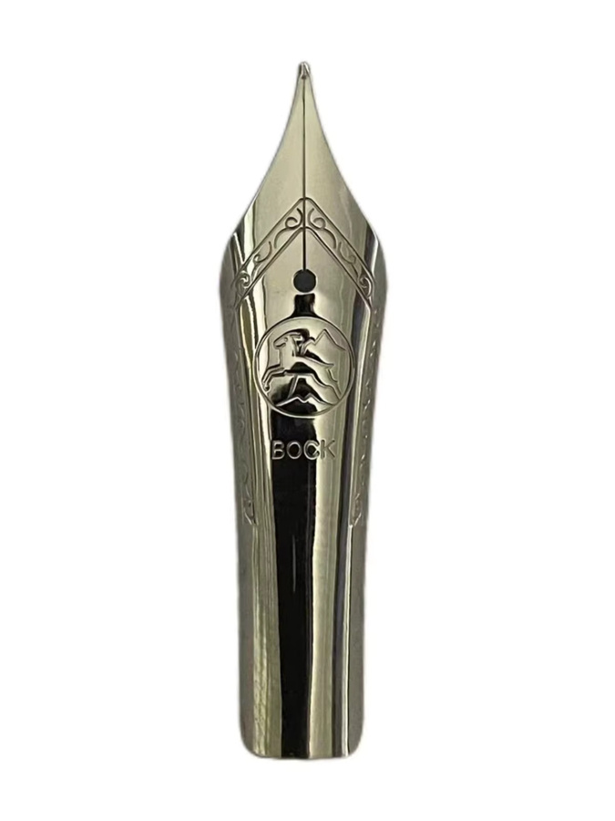 Bock No.6 Füllfederhalt-Feder in Weißgold und Schwarz zweifarbig aus Metall - Bild 2