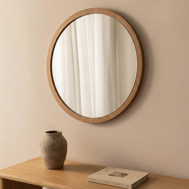 MCA Wandspiegel MCW-P55 aus Massivholz Eiche mit Glas, Breite: 40 cm - Bild 1
