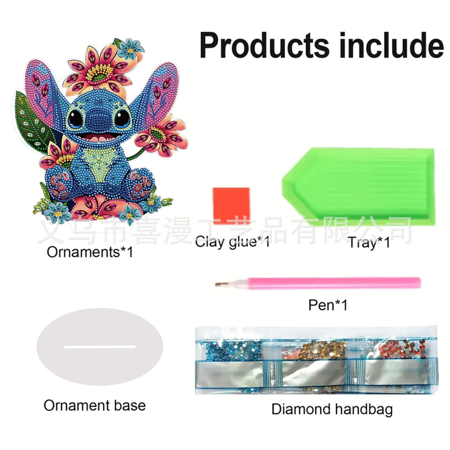 DIY Cartoon Stich Diamantmalerei unregelmäßig geformtes Kunsthandwerk Ornament zur Dekoration - Bild 3