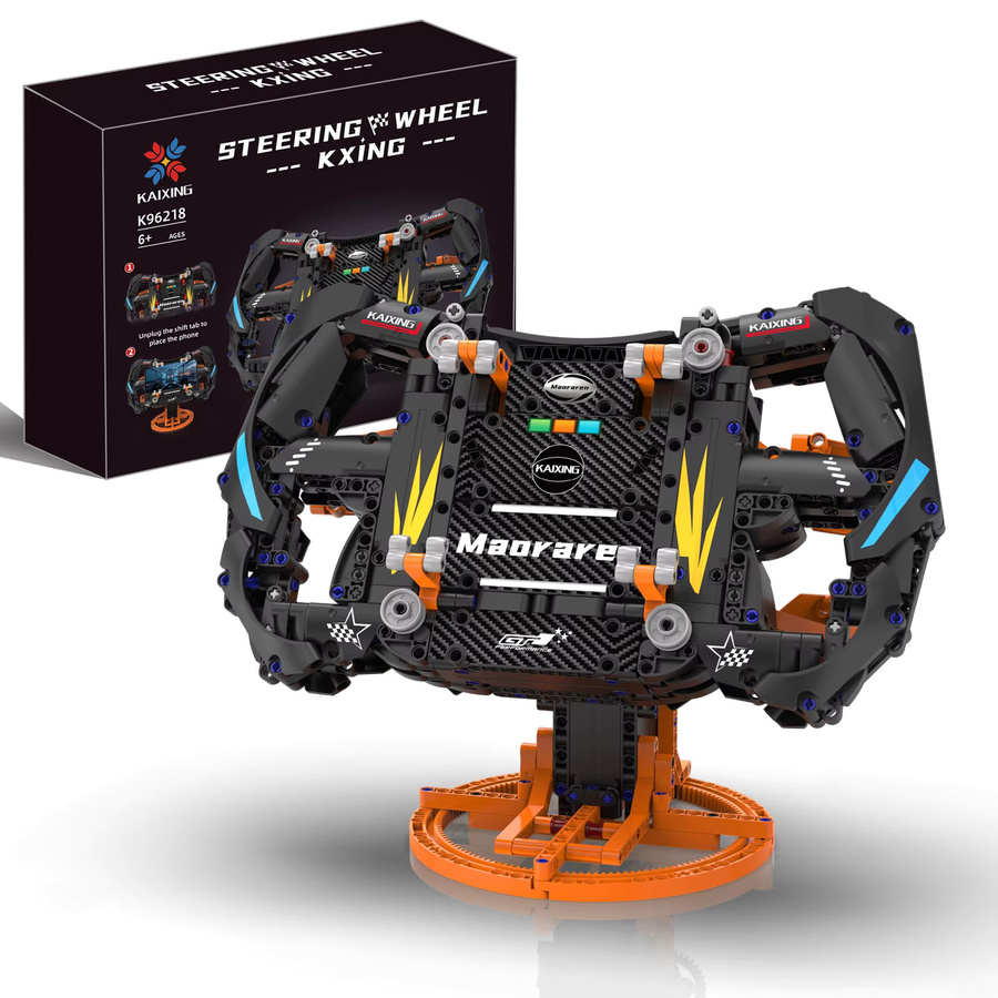 XQ Lenkrad Baustein Simulation Rennräder Modell, Montagespielzeug, ab 6 Jahren - Bild 4