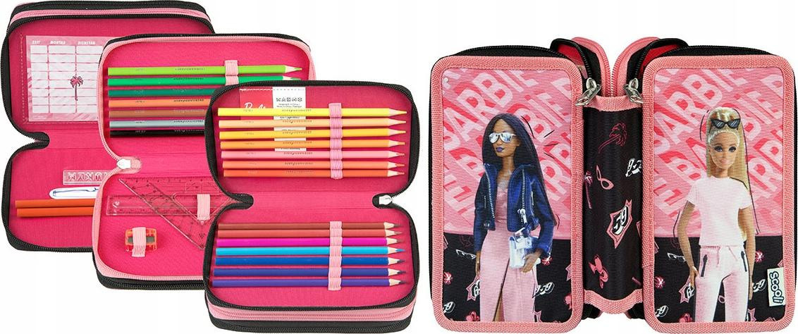 Scooli Federmäppchen BABI0421 in Pink mit Abbildung und Reißverschluss für Mädchen - Bild 1