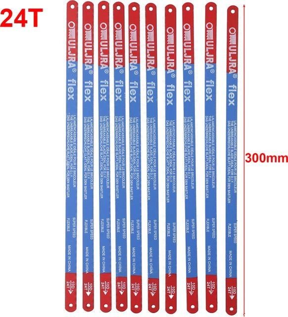 Vibratite 10er Set Bi-Metall Handsägeblätter für Holz und Fleisch, Länge: 300 mm - Bild 1