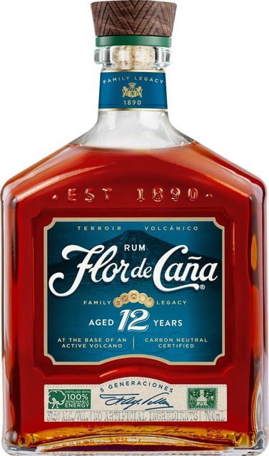 Flor de Caña Rum 12 Jahre, Nicaragua, 37,5% Vol., 0,7 l - Bild 1