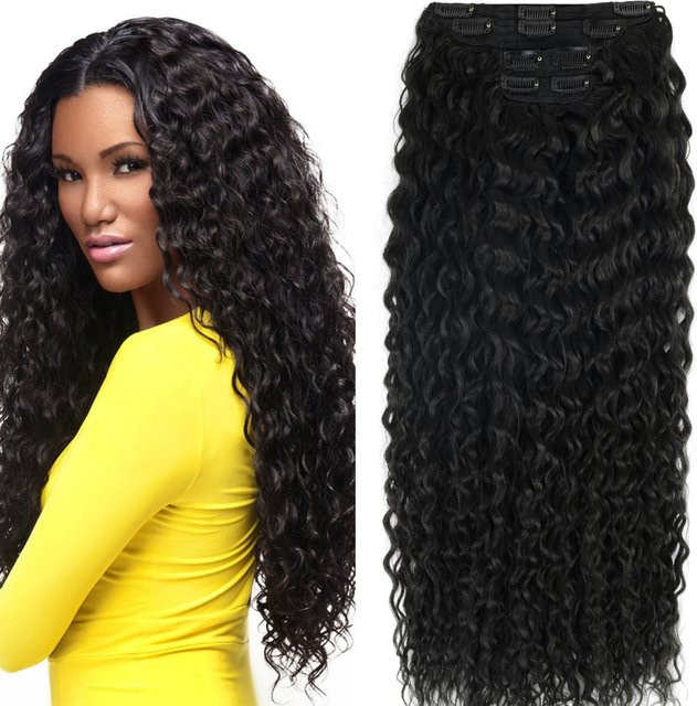 Alana beauty Clip-in Haarverlängerungen Wasserwelle, 4 Teile, 160g, Damen - Bild 1