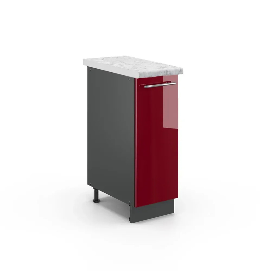 Vicco Apothekerschrank Fame-Line Wandmontiert Bordeaux Hochglanz Anthrazit B: 30 cm, H: 82 cm, T: 20,53 cm - Bild 2