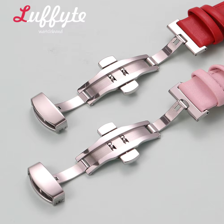 luffyte Uhrenarmband PU-Leder, Schmetterlingsschnalle, Damen - Bild 1