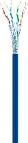 Schwaiger Netzwerkkabel Ethernet LAN unkonfektioniert, Blau, 250 m - Bild 1