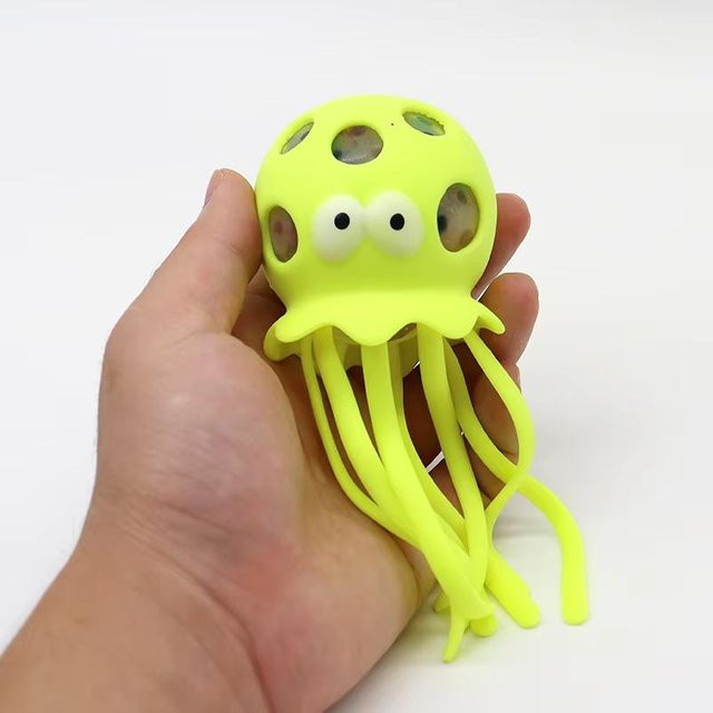 Binchi Oktopus Stressbälle, Knetbälle, gelb - Bild 1