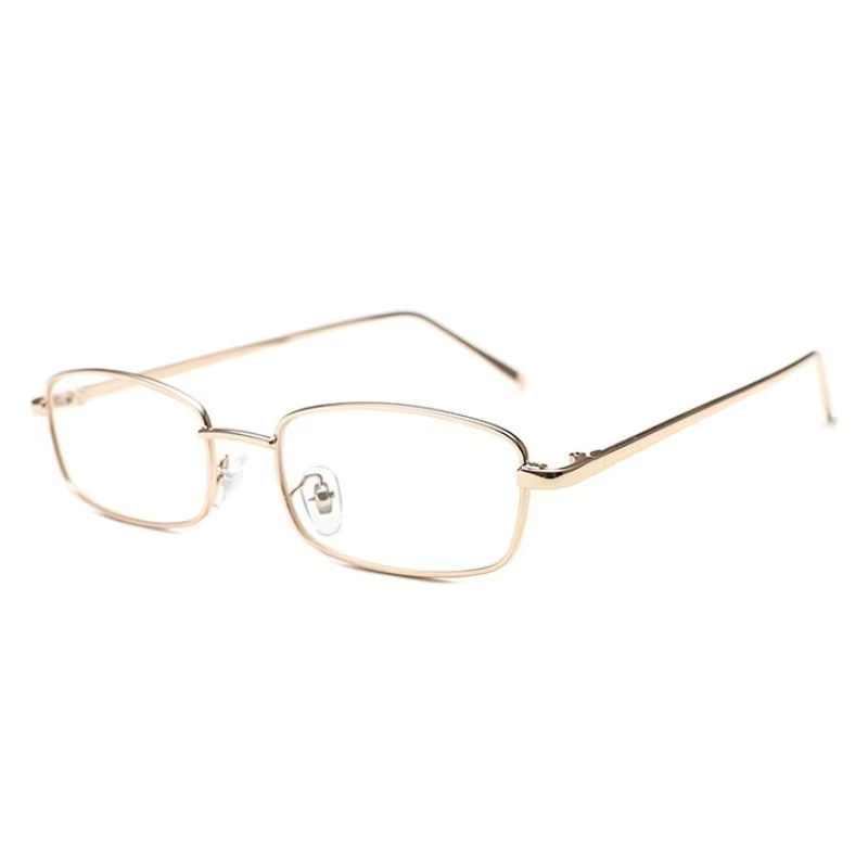 ERIKOLE Korrektionsbrille, quadratisch, Metall, Vollrand, Gold, Unisex - Bild 3