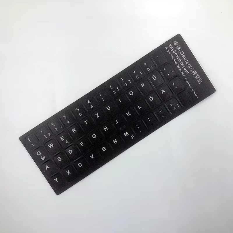 HECULAS Tastatur Aufkleber Deutsches Tastatur Layout Buchstaben Alphabet in Schwarz - Bild 3