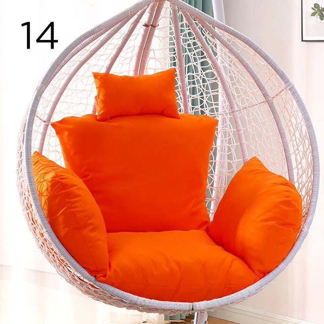 L-Cushion Cover Kissenbezug aus Baumwolle für Hängeschaukel und Gartenliege in Orange - Bild 1