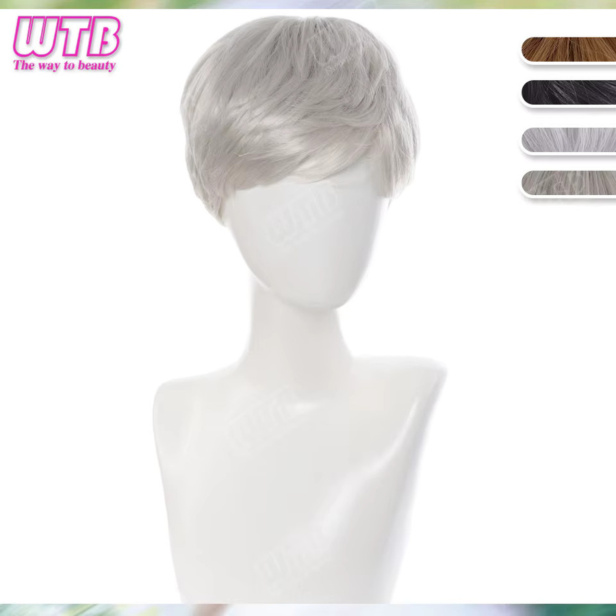 WTB Synthetische Perücke, kurz, glatt, Unisex - Bild 2