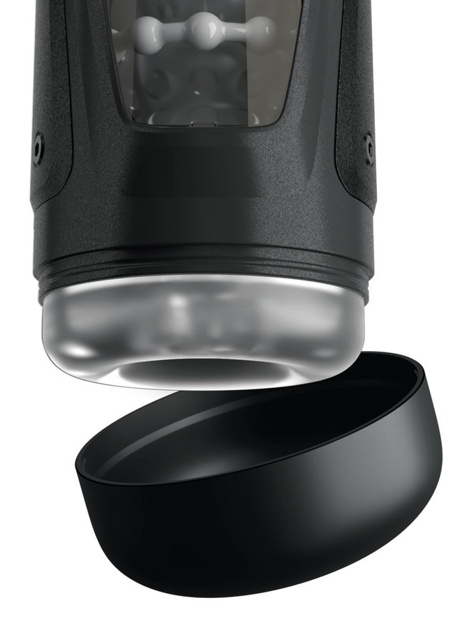 PDX Elite Moto-Bator Pro Masturbator mit Vibration und Stoßmassage in Schwarz - Bild 3