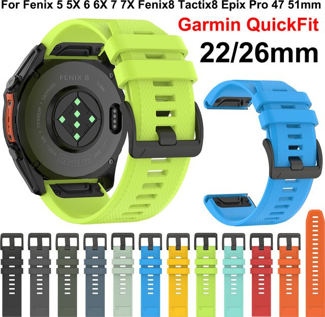 LENNIK Uhrenarmband Silikon, QuickFit 22mm 26mm - Bild 1