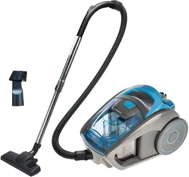 Merkmak beutelloser Kanisterstaubsauger in Blau mit 2800 W und 15000 PA Saugkraft, Multi-Cyclon-Filtration für Hartböden, Teppiche und Tierhaare - Bild 1