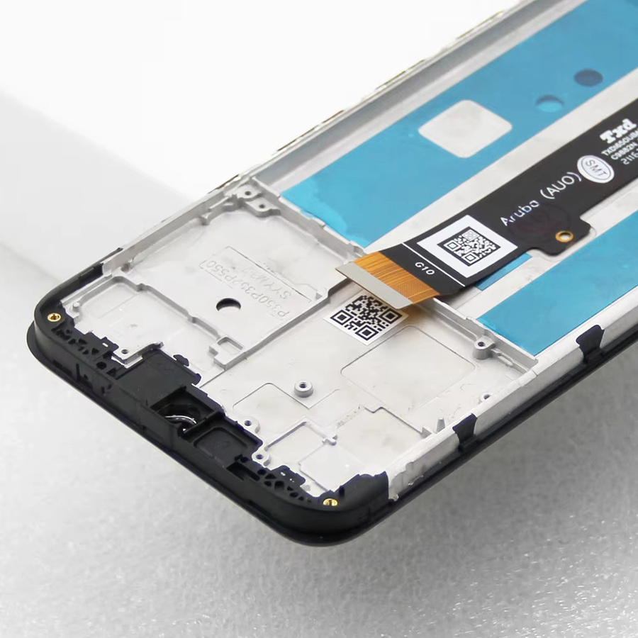 Motorola Moto G10 G20 G30 G50 G60 G100 LCD Display Touchscreen Digitizer mit Rahmen in Schwarz - Bild 3
