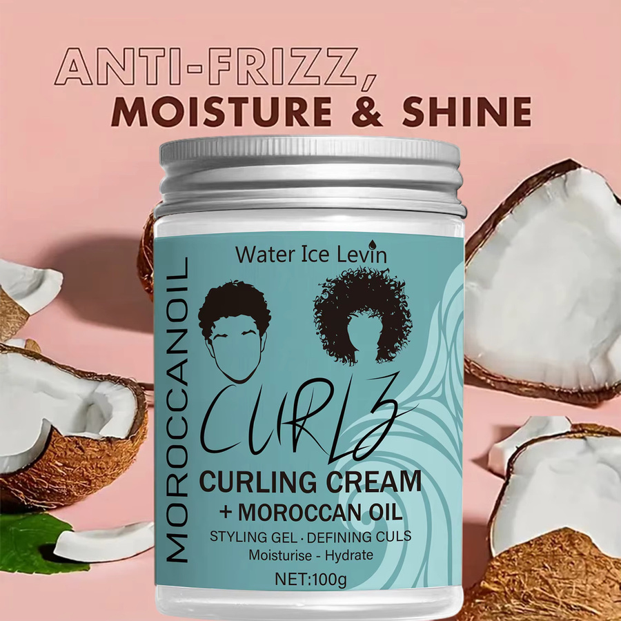 Water Ice Levin Coconut Oil Curling Cream, Creme für alle Haartypen - Bild 3
