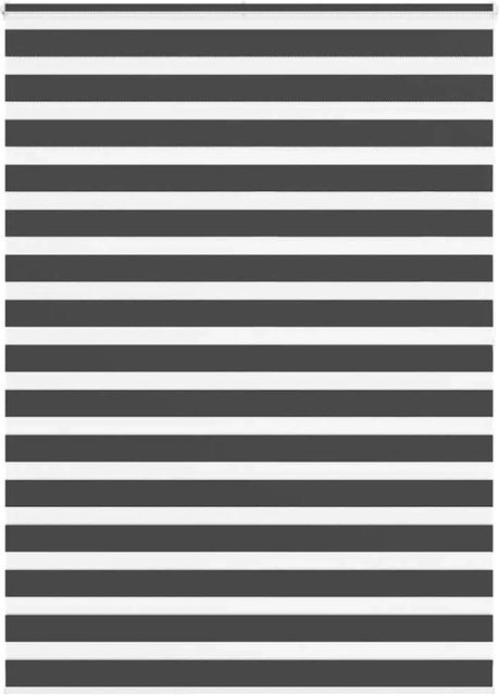 vidaXL Doppelrollo Day & Night in Schwarz aus Polyester, B/H: 165 x 200 cm - Bild 1