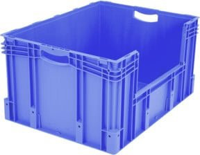 Bito Eurostapelbehälter XL Set in Blau, stapelbar aus Kunststoff, B/T/H: 80 x 60 x 42 cm - Bild 1