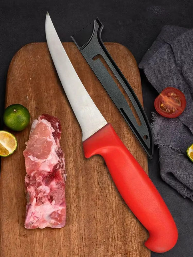 WXCOO Ausbeinmesser aus Edelstahl in Silber zum Schneiden von Fleisch, Fisch und Obst - Bild 7