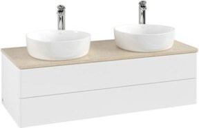 V&B Waschtischunterschrank Antao ohne Frontstruktur, Weiß, B/T/H: 120 x 36 x 50 cm - Bild 1