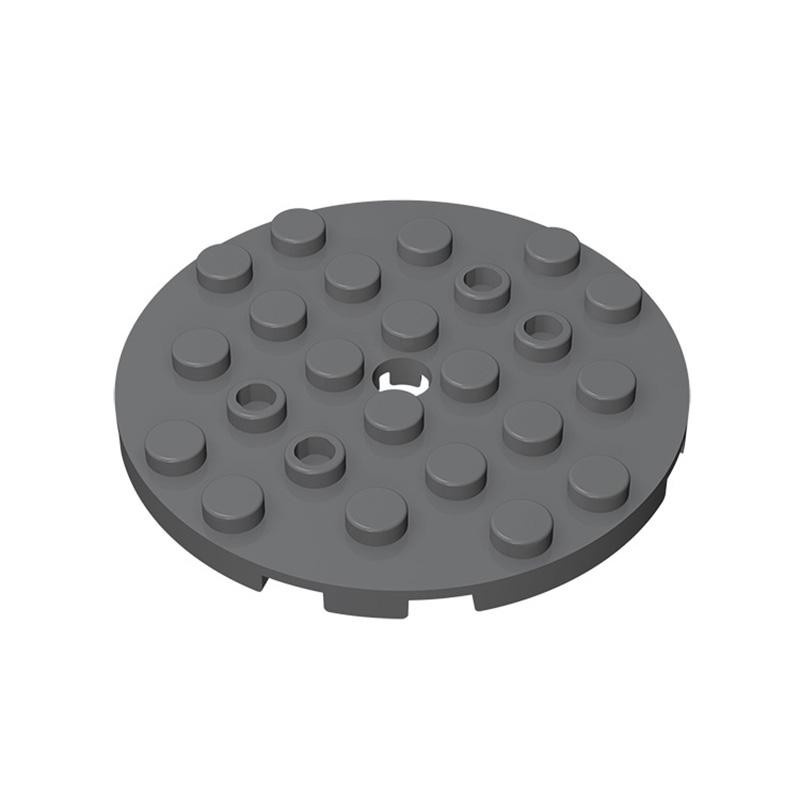 ixBricks Bausteine Platte Rund 6x6 Mit Löchern 10-teiliges Set - Bild 2