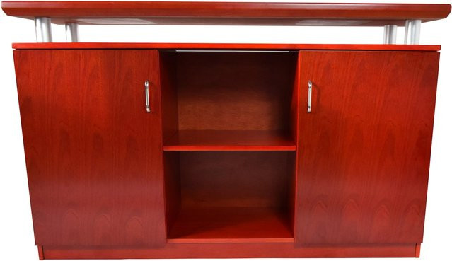 Jet-Line Aktenschrank ORLY in Kirsch, Büro-Schrank für Home-Office und Arbeitszimmer, B/H/T: 140 x 85 x 43 cm - Bild 1