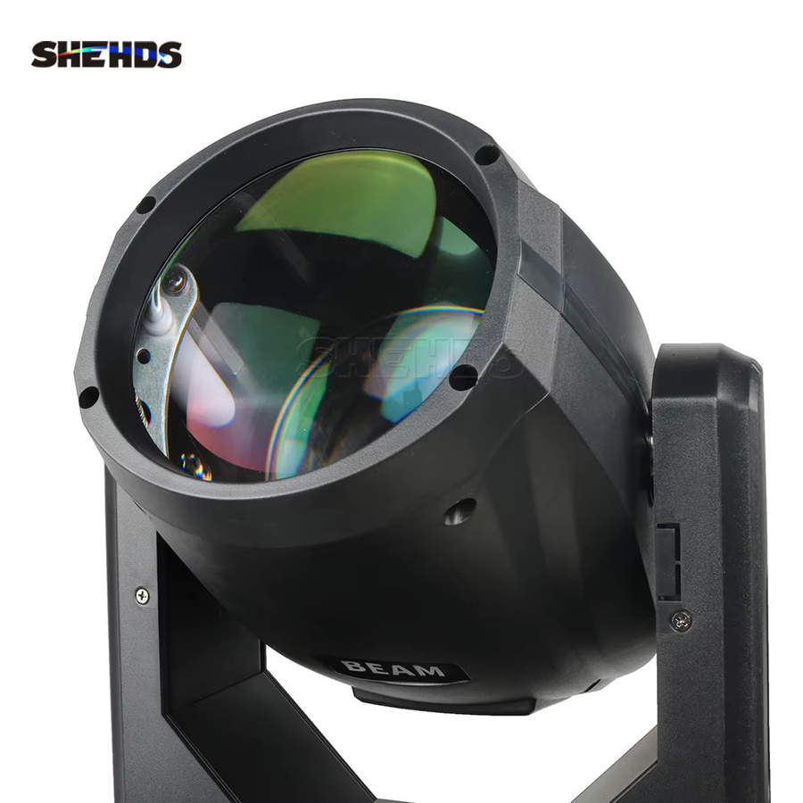 SHEHDS Moving Head Licht 275W mit Doppelprisma und DMX512, RGB Effektstrahler in Schwarz - Bild 2