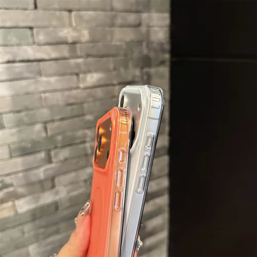 Xeber Magnetische Hülle mit Halter für iPhone 17, 16 und 15 Pro Max Air in Rot, Mattiert und MagSafe kompatibel - Bild 2