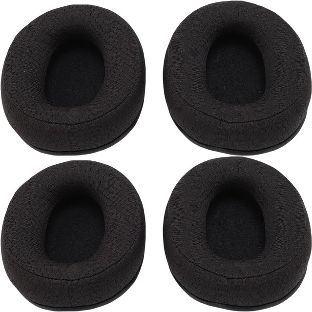 DIYelecs Ersatz-Ohrpolster für Headsets, 2 Paar, atmungsaktiv, Schwarz - Bild 1
