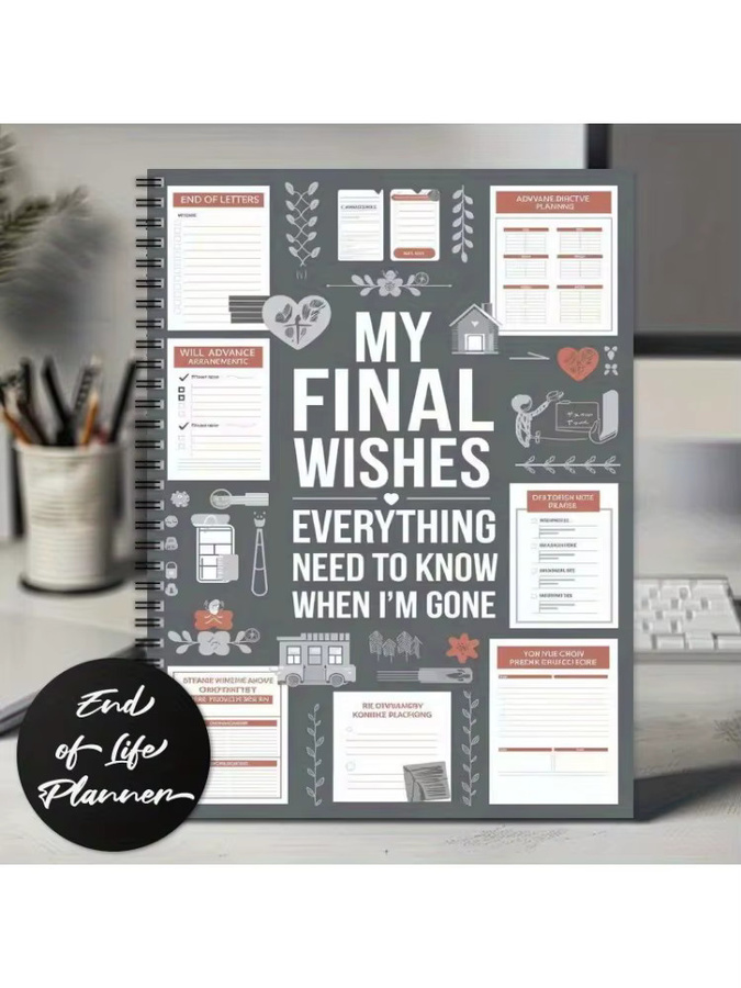 End Of Life-Planer Arbeitsbuch-Organizer aus Papier in gemischten Farben - Bild 5