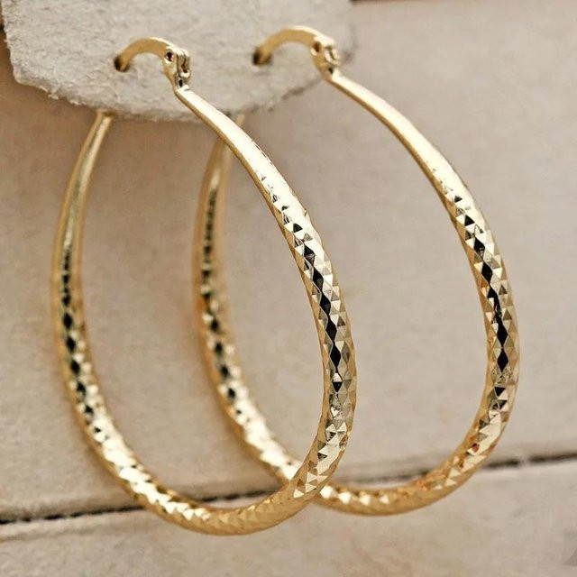 YoYo Creolen, vergoldet, Gold, Damen - Bild 1