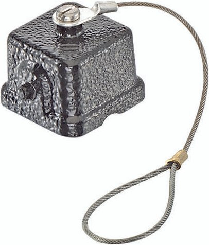 HARTING Abdeckkappe 09370035403 aus Metall in Grau - Bild 1