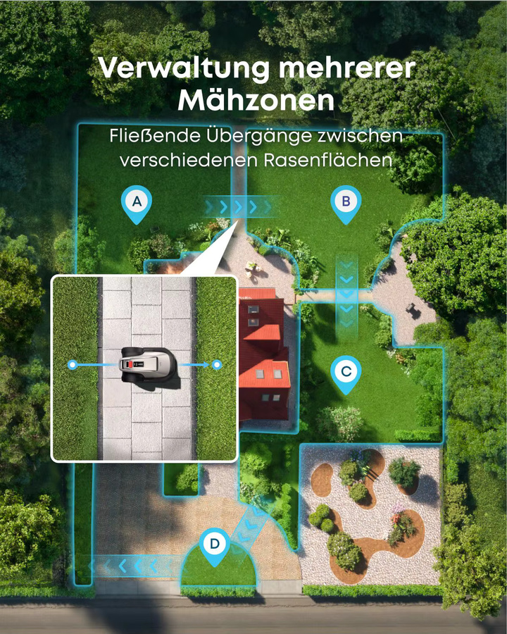 eufy Mähroboter E15 mit Smart-Navigation, Auto-Mapping und Hindernisvermeidung - Bild 4